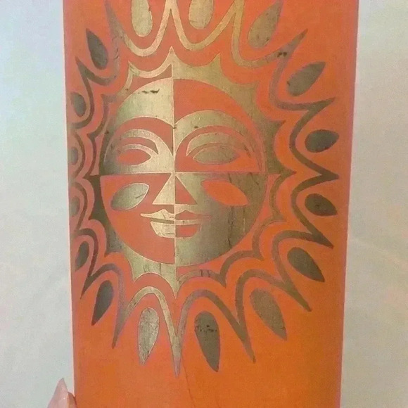 Vintage Celestial Sun Atomic 24K Gold Jeanette  Highball Glasses MCM - Picture 3 of 11